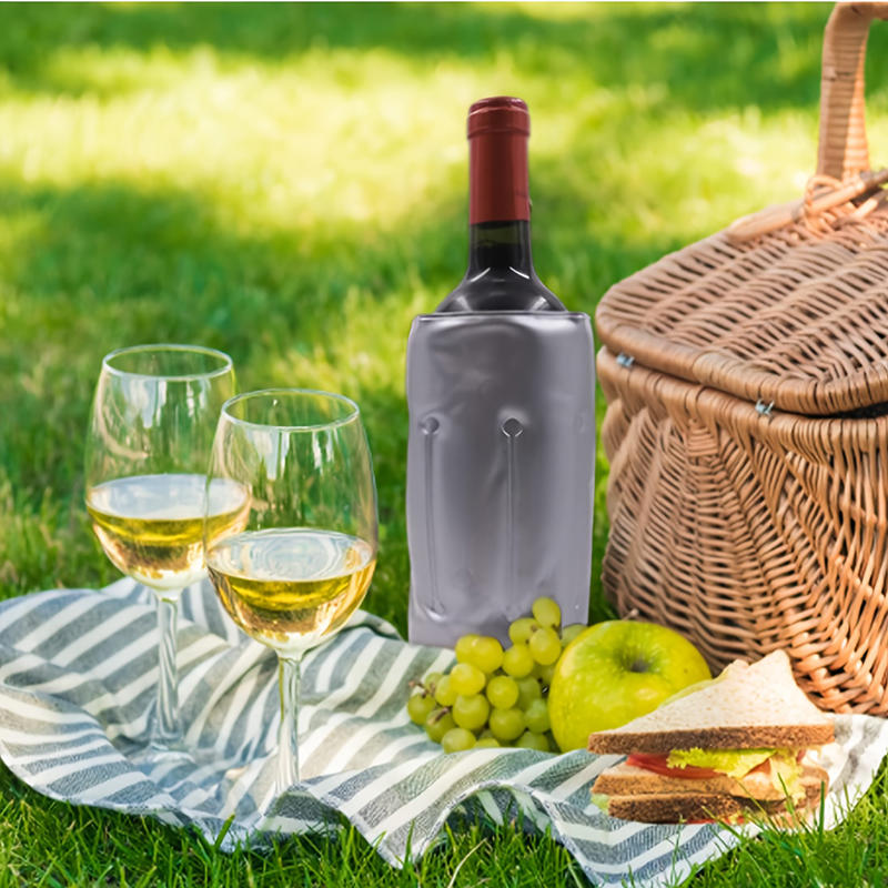 Wine Chiller Sleeve - 휴대용 젤 와인 쿨러 슬리브 샴페인