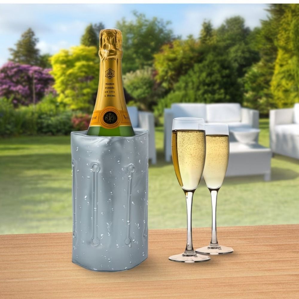 Wine Chiller Sleeve - 재사용 가능한 와인 쿨러 가방 그레이