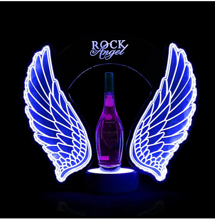 충전식 LED 반짝이 천사 날개 와인 샴페인 병 장식  - Wine Beer And 리뷰 및 가격