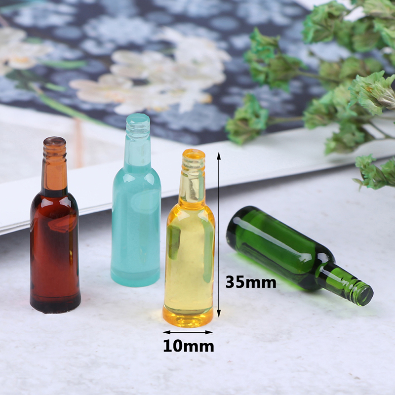 6개 1:12 인형의 집 미니어처 맥주 와인 음료 병  - Wine Beer And 리뷰 및 가격