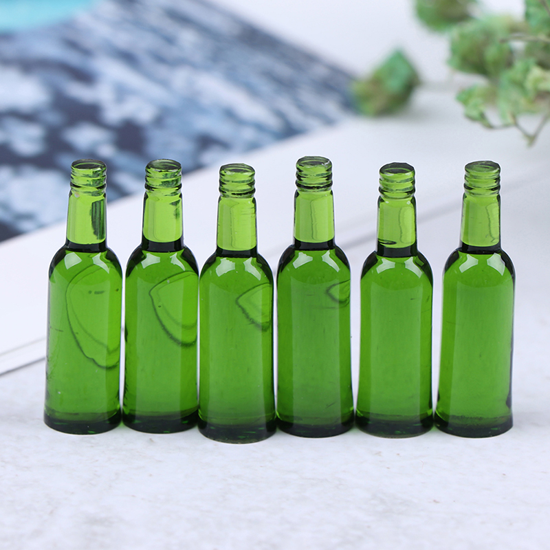 6개 1:12 인형의 집 미니어처 맥주 와인 음료 병  - Wine Beer And 리뷰 및 가격