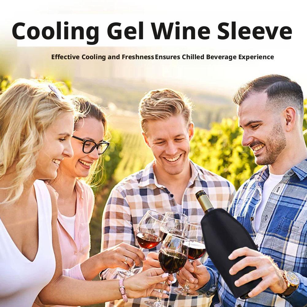 냉온 겸용 와인병 냉각 슬리브 (고체 냉각 젤 포함)  - Wine Chiller Sleeve 리뷰 및 가격