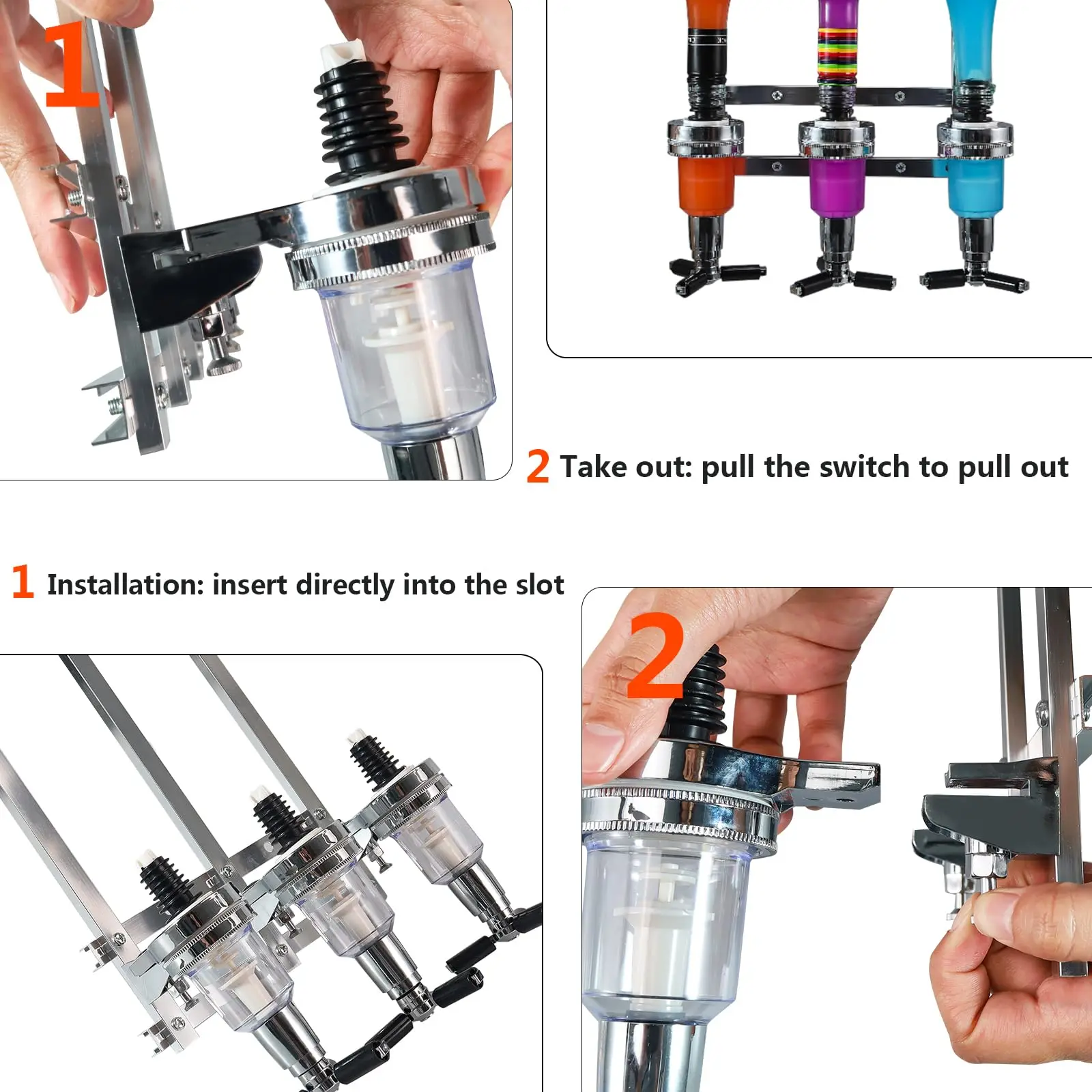2/3/6병 벽걸이형 주류 디스펜서 바 버틀러 브래킷  - Wine Beer Spirit 리뷰 및 가격